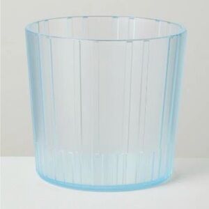 2!!!! HEARTH & HAND NWT textured Tritan plastic tumblers -short -blue